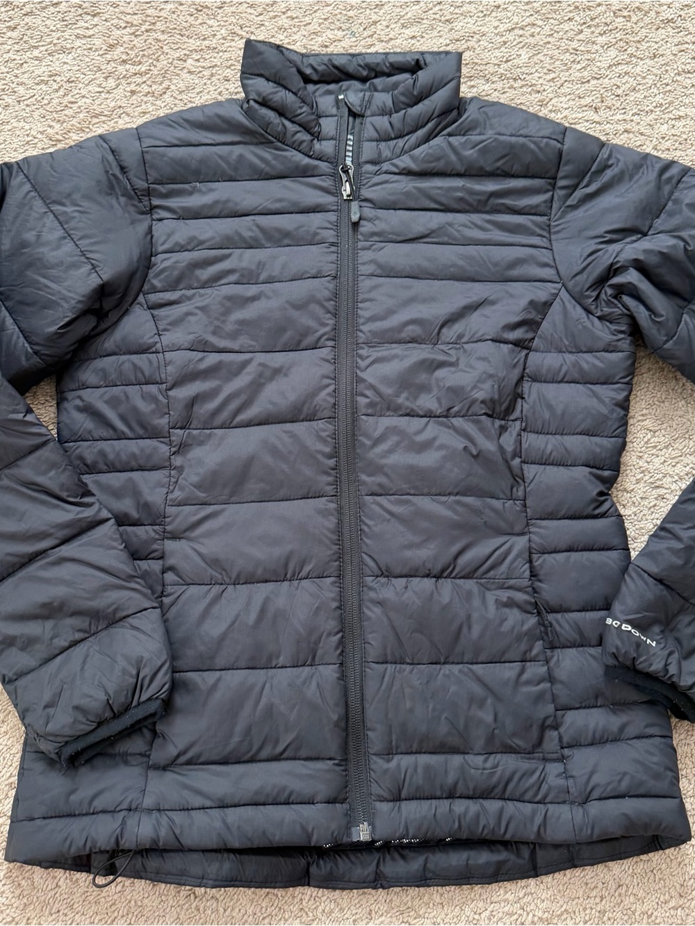 Columbia Jacket TurboDown Woman’s Sz M Omni-Heat Black Coat